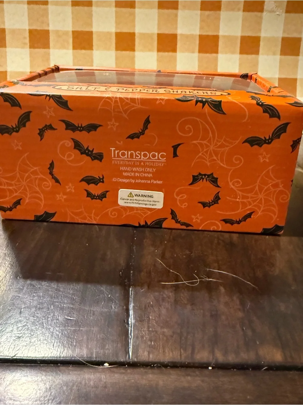 Johanna Parker Vintage Halloween Cat & Ghost Salt and Pepper Shakers BNIB